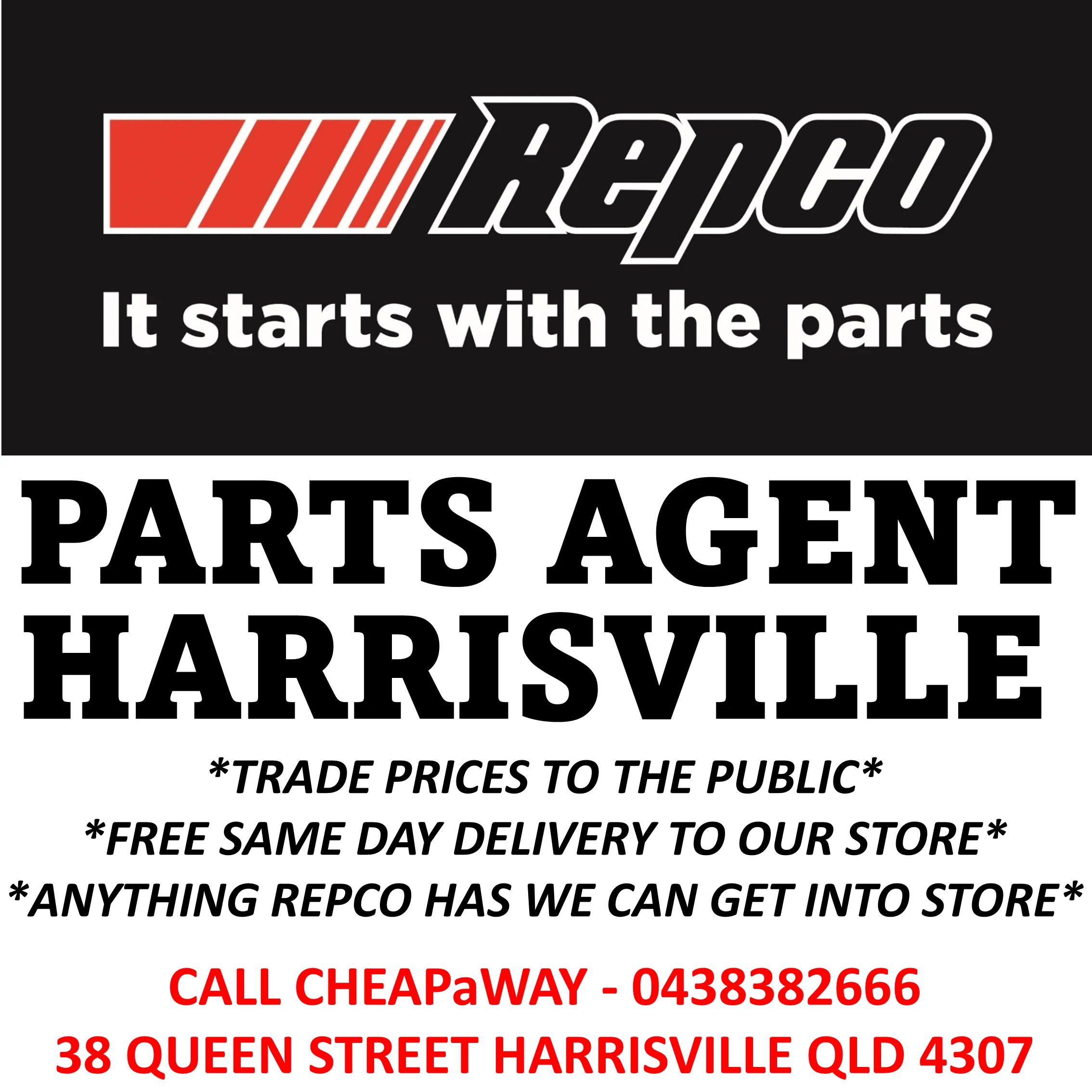 REPCO PARTS AGENT - QLD 4307